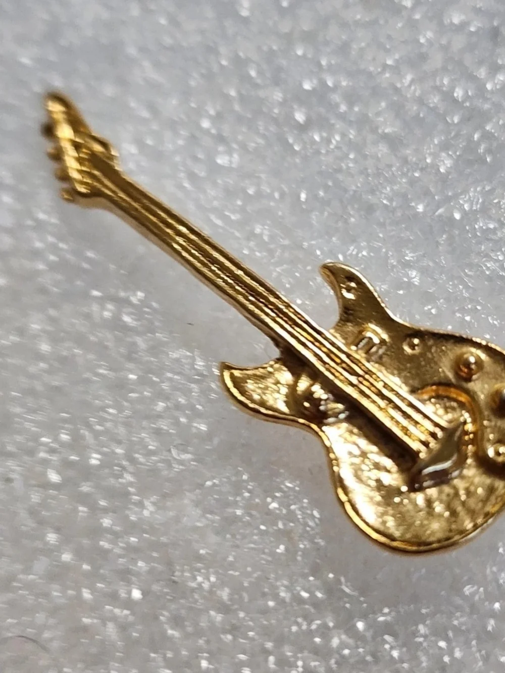 Gold Tone Music Pin Lot Saxophone Guitar Musical Notes Rhinestone